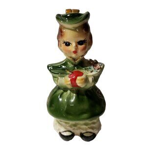 Josef Originals Apple Holiday Girl Figurine Vintage